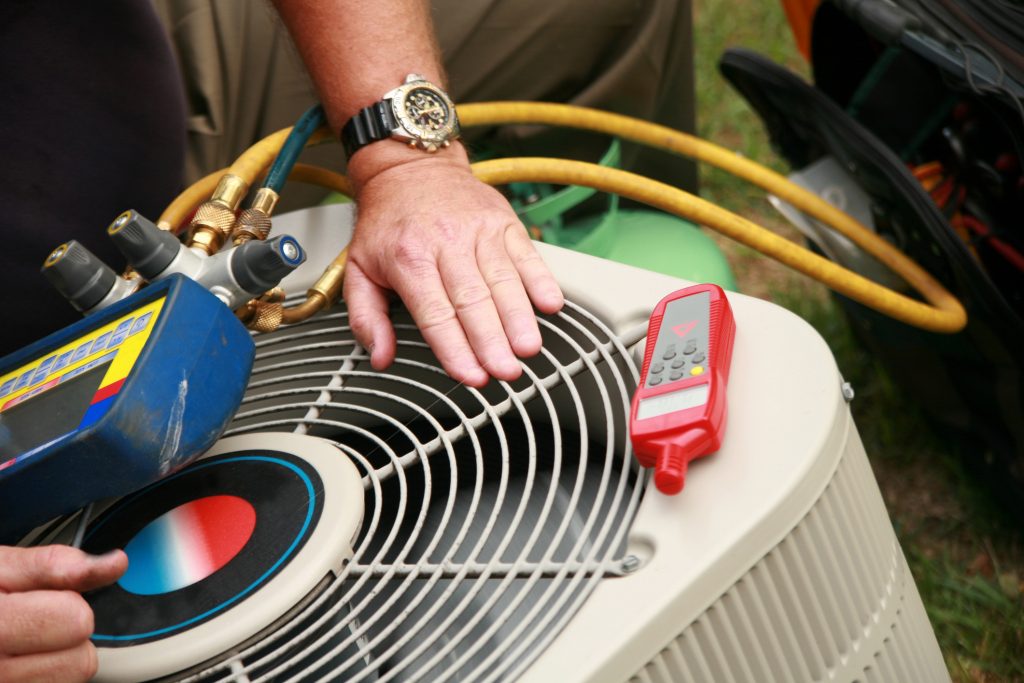 testing a air conditioning unit